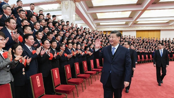 Xi Jinping dihormati di Aula Besar Rakyat di Beijing.  (Sumber: foto imago)