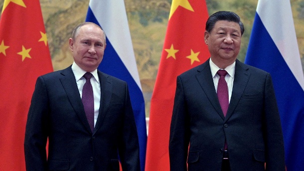 Vladimir Putin dan Xi Jinping: Rusia dan China telah menyepakati kemitraan strategis.  (Sumber: foto imago)