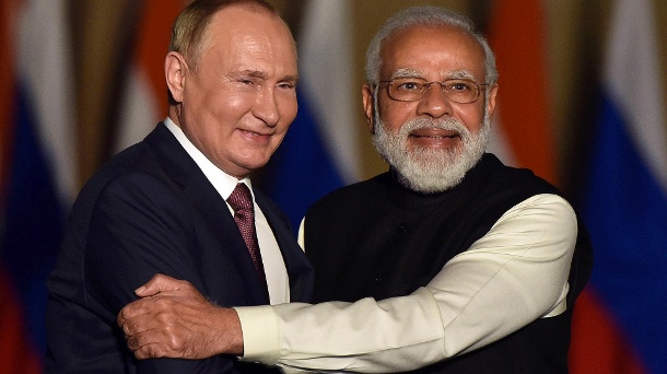 Modi dan Putin: India berharap untuk kerjasama ekonomi yang lebih erat dengan Rusia.  (Sumber: foto imago)