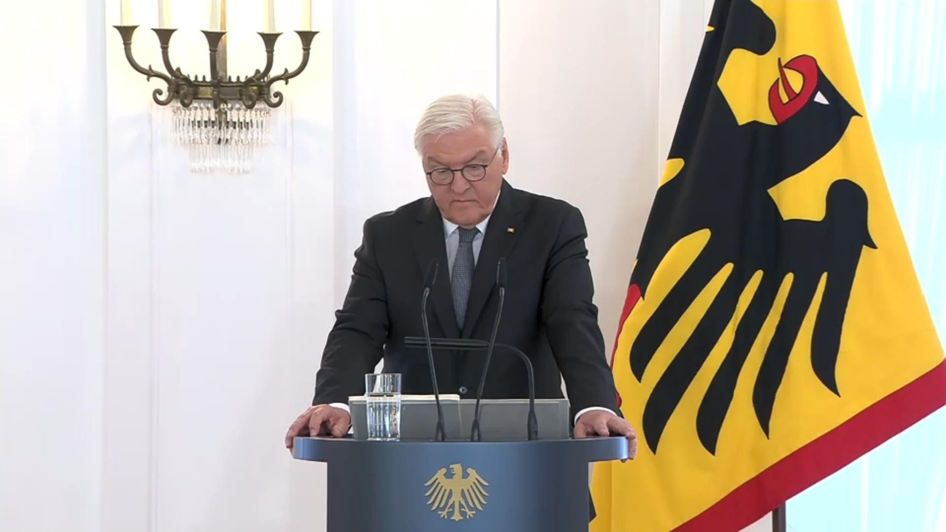 Steinmeier: "Krisis terdalam di Jerman bersatu" Pidato Presiden Federal